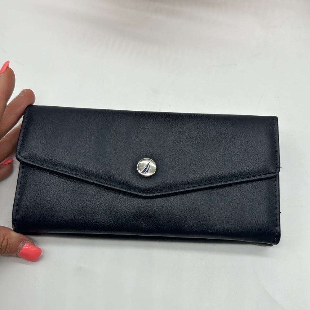 Nautica Navy Blue Wallet Standard Size
